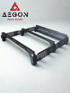 Heavy-duty 1200 lbs static load rated aluminum rack designed for large rooftop tents (RTT).