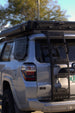 No-drill rear hatch ladder for Toyota 4Runner, providing secure roof access without modifications.