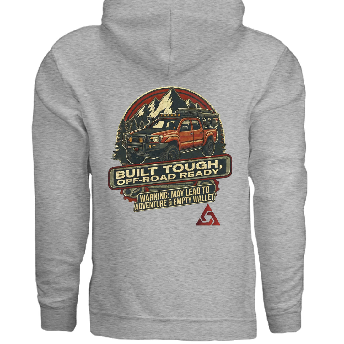 AEGON Warning Label Overlanding Hoodie - SPORT GREY - BACK