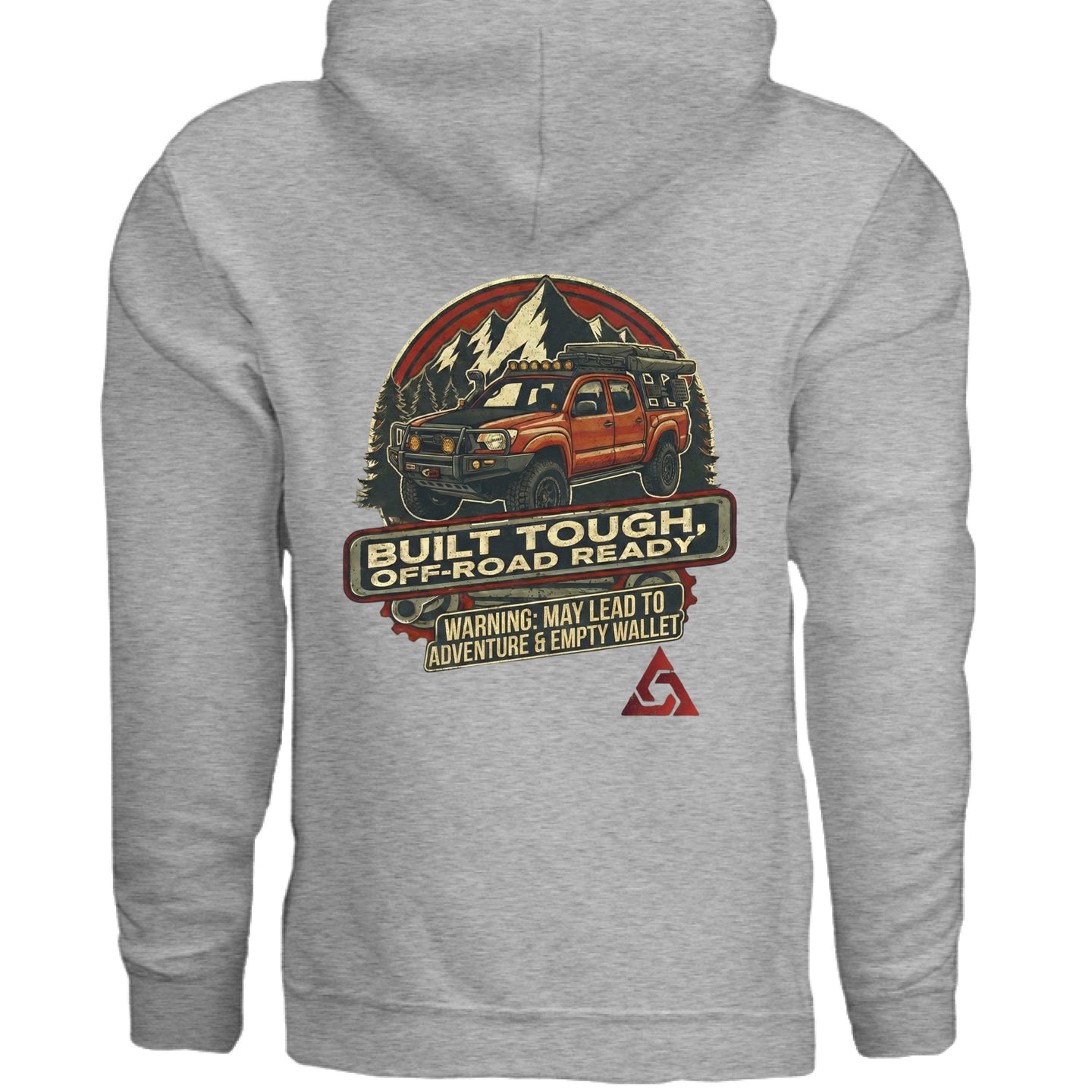AEGON Warning Label Overlanding Hoodie - SPORT GREY - BACK