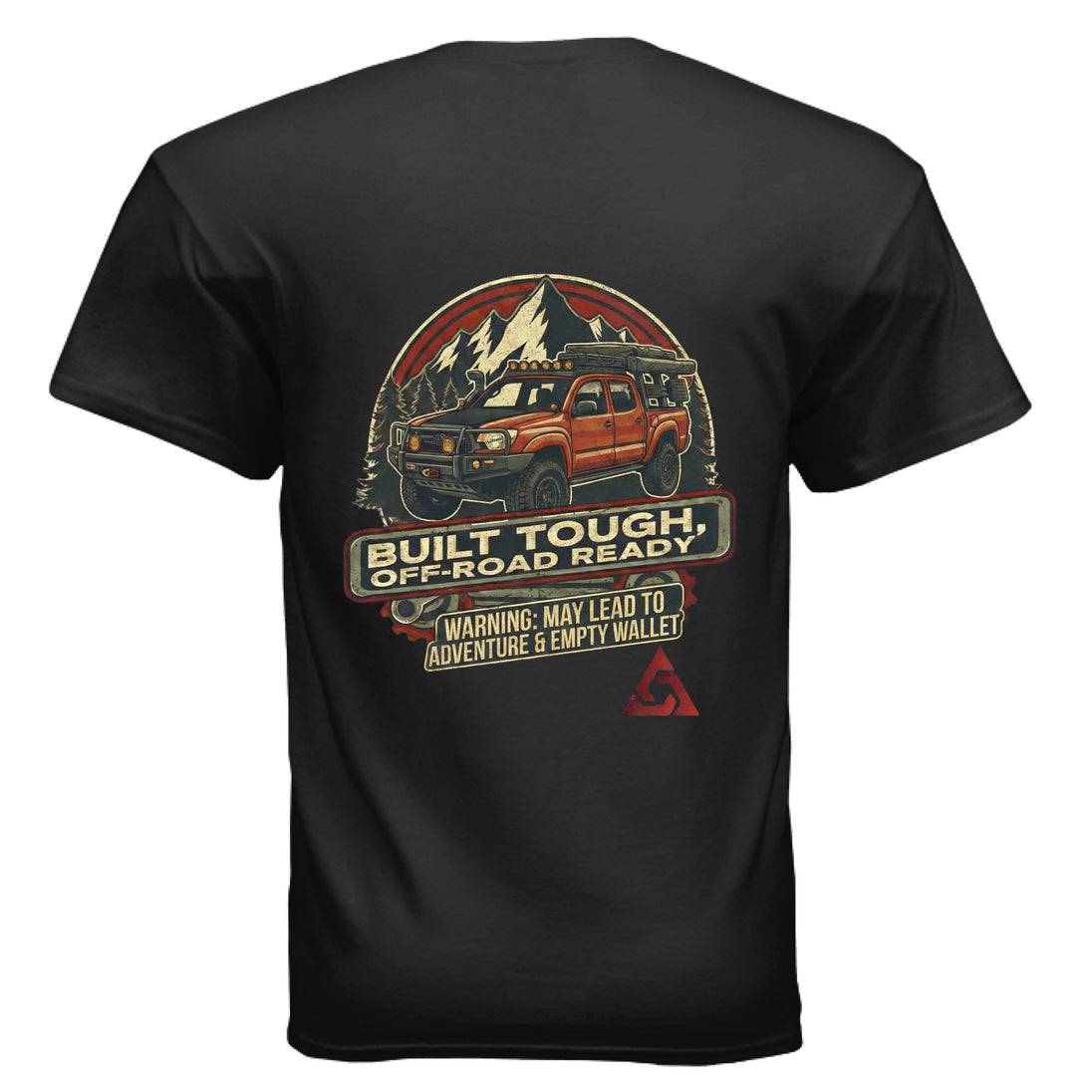 AEGON Warning Label T shirt - BLACK - BACK