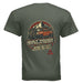 AEGON Warning Label T shirt - MILITARY GREEN - BACK