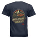 AEGON Warning Label T shirt - NAVY - BACK