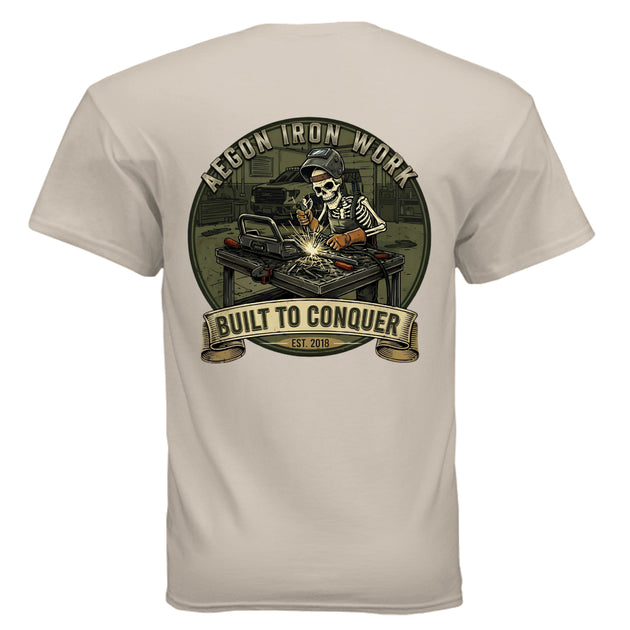 Aegon 'Til Death Welding T-Shirt - SAND - BACK