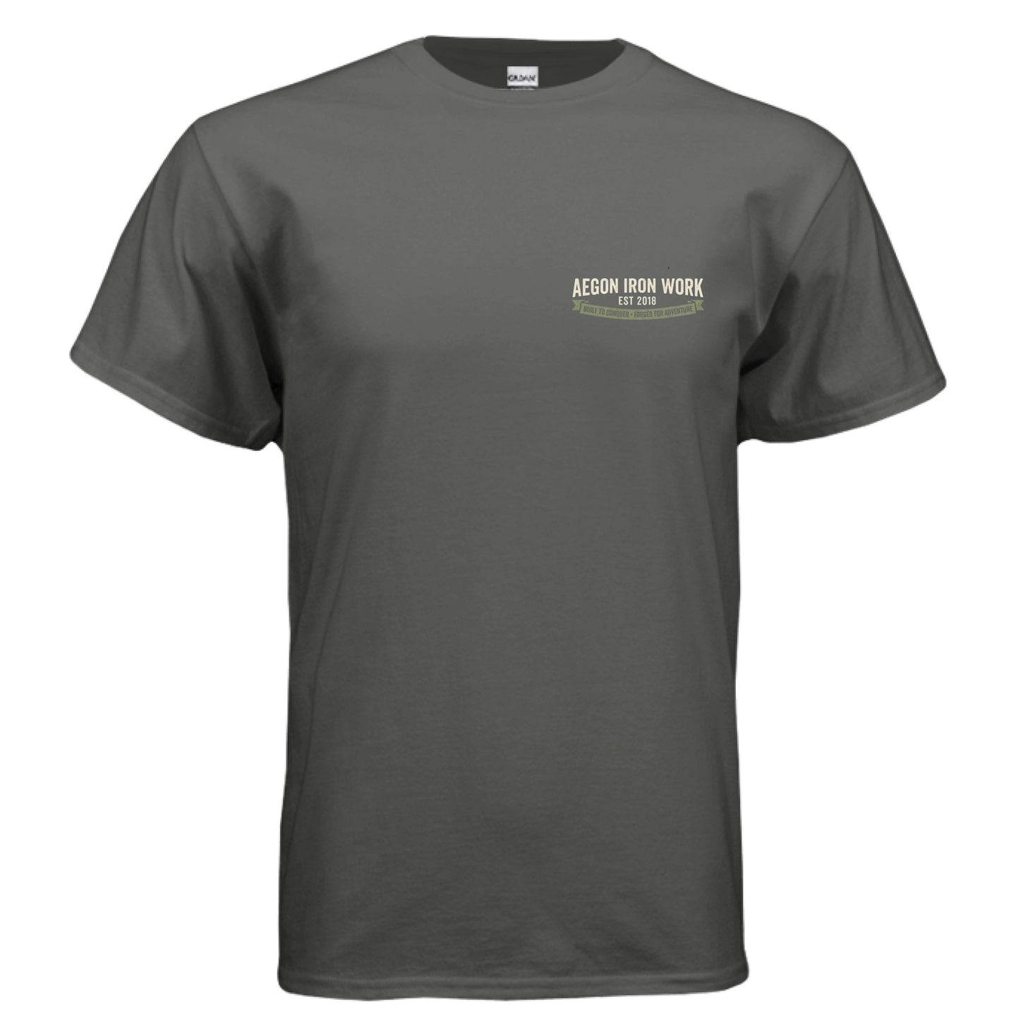 Oldie But Goodie Overlanding Tee | Vintage SUV Shirt - AEGON - CHARCOAL - FRONT