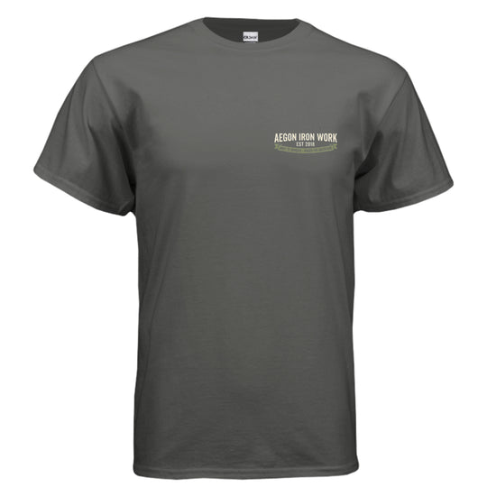 Oldie But Goodie Overlanding Tee | Vintage SUV Shirt - AEGON - CHARCOAL - FRONT