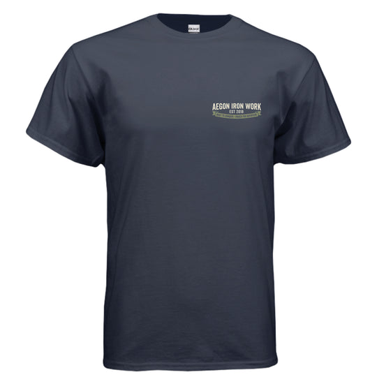 Oldie But Goodie Overlanding Tee | Vintage SUV Shirt - AEGON - NAVY - FRONT