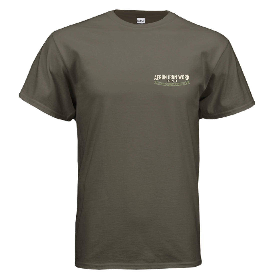 Oldie But Goodie Overlanding Tee | Vintage SUV Shirt - AEGON - OLIVE - FRONT
