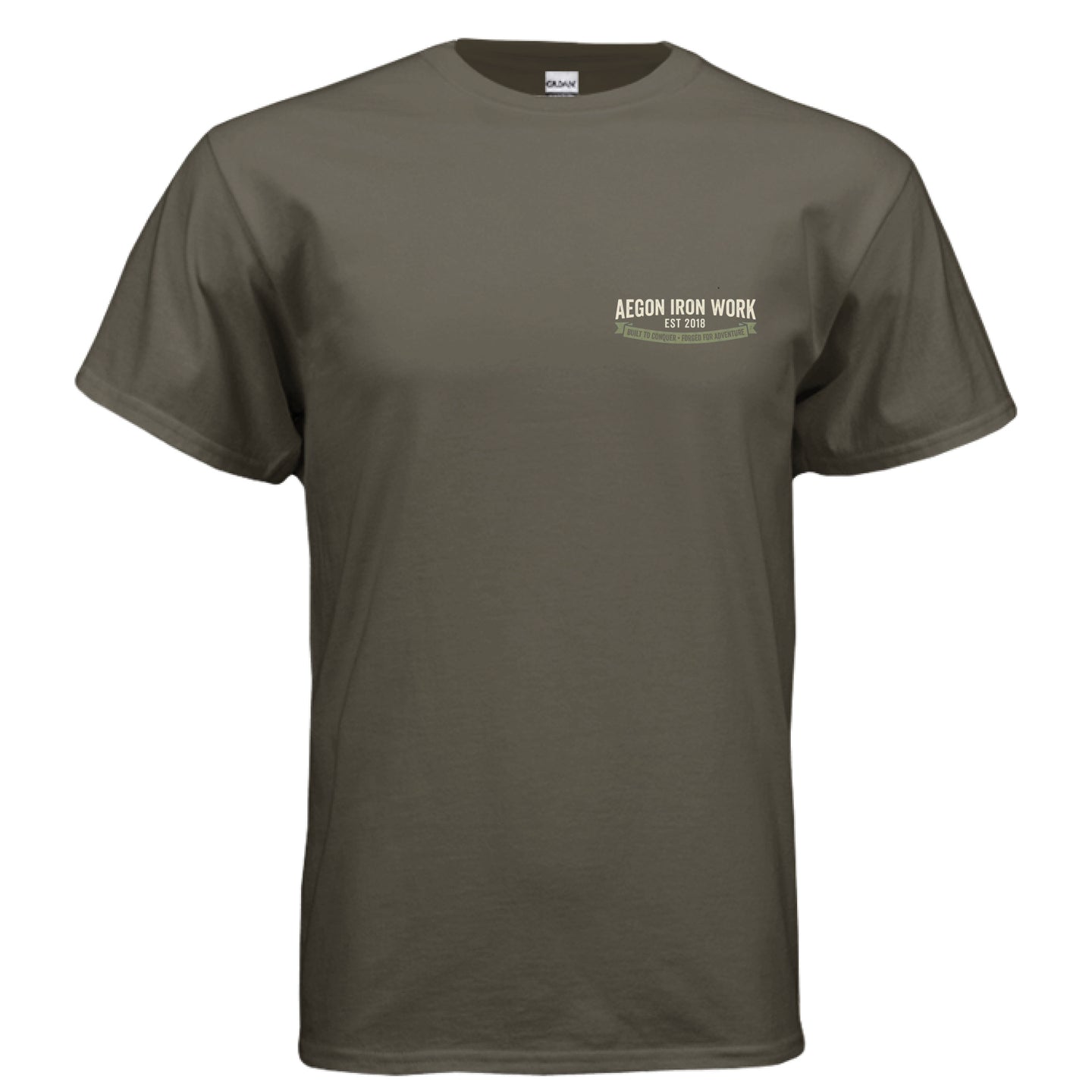 Oldie But Goodie Overlanding Tee | Vintage SUV Shirt - AEGON - OLIVE - FRONT