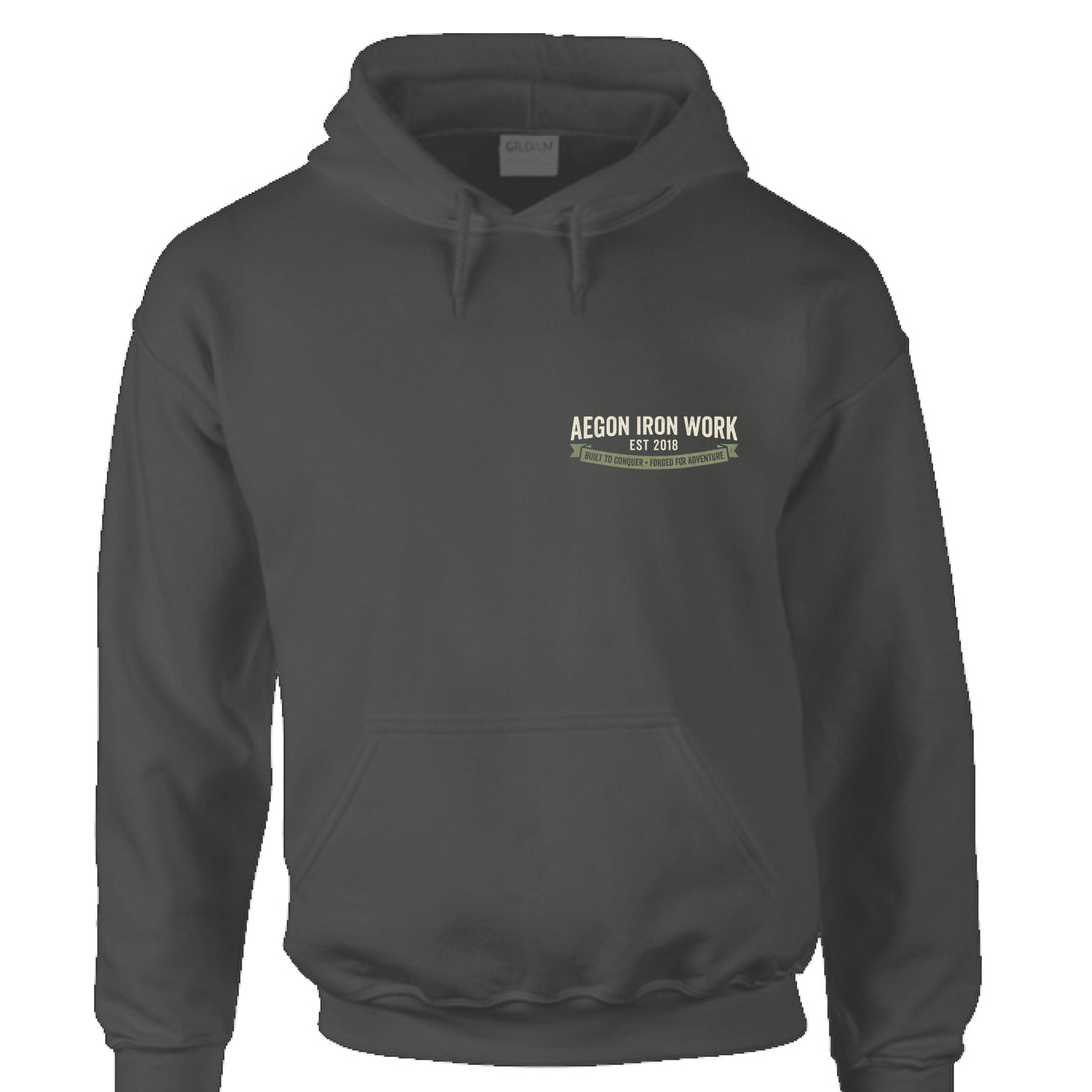 Vintage SUV Overlanding Hoodie - CHARCOAL - FRONT
