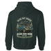 Vintage SUV Overlanding Hoodie - FOREST GREEN - BACK