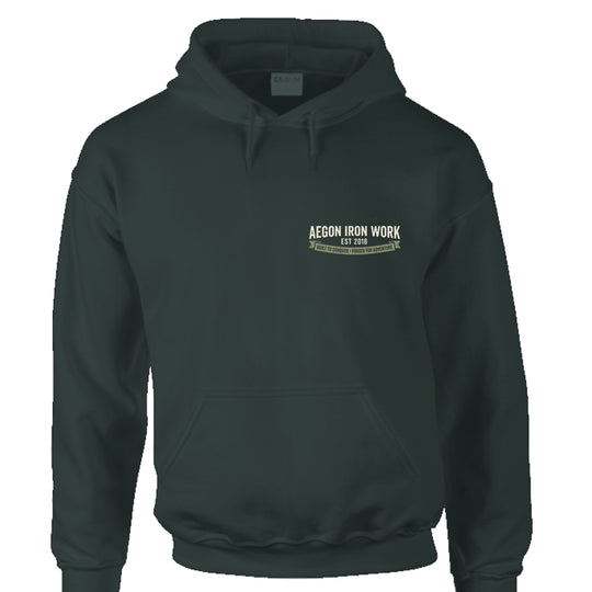 Vintage SUV Overlanding Hoodie - FOREST GREEN - FRONT