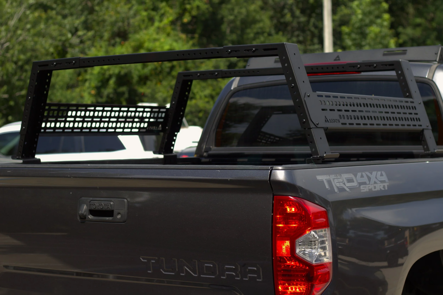 AEGON overland bed rack made in the USA, trail-ready for mounting gear and rooftop tents.