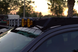 Black powder-coated aluminum off-road light brackets with low-vibration design for Aegon rack systems.