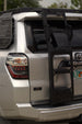 Driver side mount aluminum ladder for Toyota 4Runner, lightweight and corrosion-resistant.