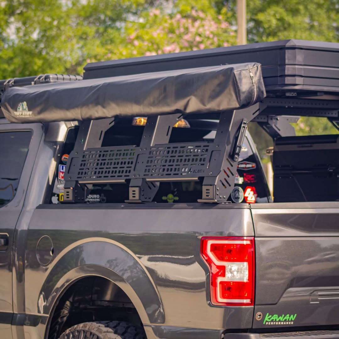 Aluminum truck bed rack , finished look.
