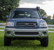 No-drill bolt-on aluminum roof rack for 2023-2025 Toyota Sequoia, CNC laser-cut for a precision factory fit.