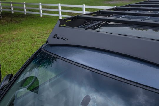 No-drill bolt-on steel roof rack for Toyota Sequoia 1st Gen, designed for easy installation and rugged trail performance.