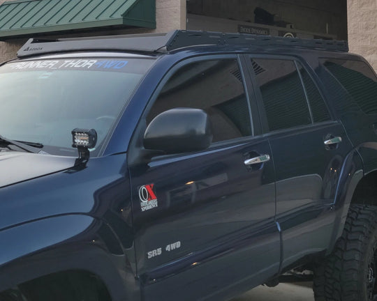 Easy bolt-on installation roof rack for Toyota 4Runner 4th Gen with included mounting hardware.