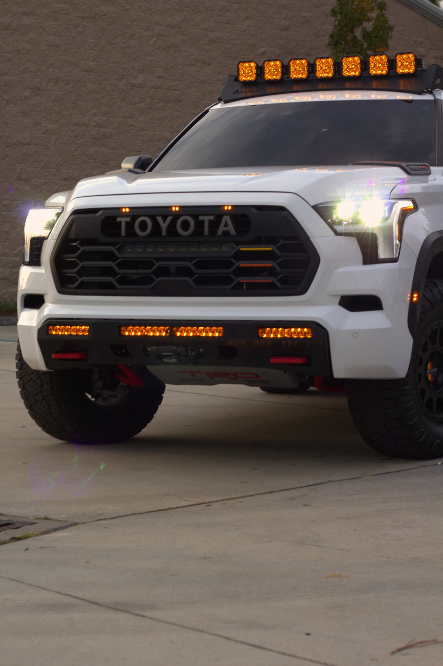 Ultimate overland front bumper for 3rd Gen Toyota Sequoia, offering durability and style for long-distance trail adventures.