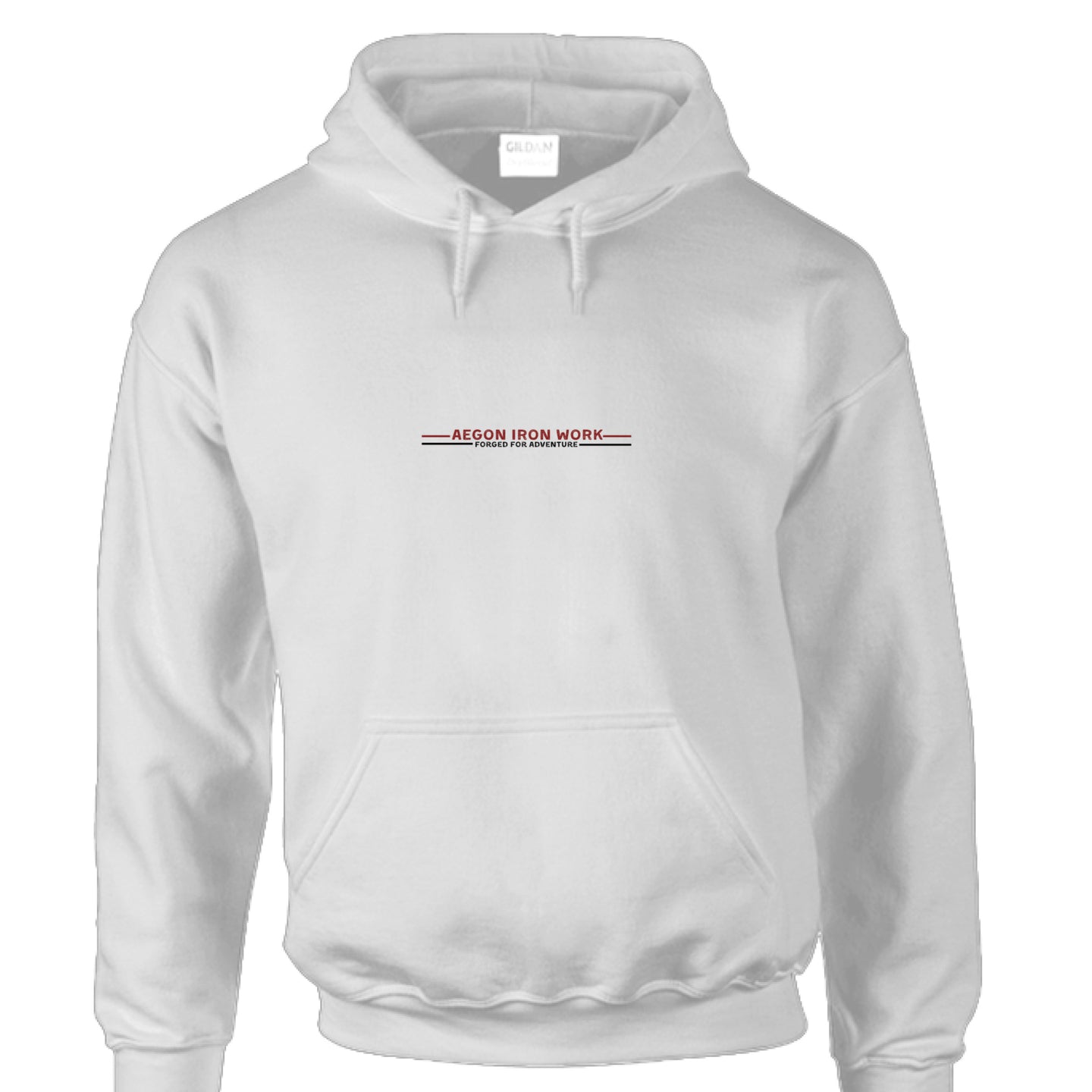 Anatomy of an Overland 9oz fleece hoodie - FRONT