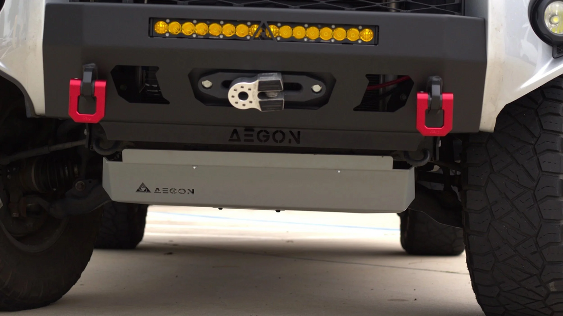 Heavy-duty 3/16 inch steel skid plate for Toyota 4Runner 5th Gen (2010-2024) providing full underbody protection for engine and transmission.