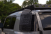 Interior aluminum rear window Molle panel for Toyota FJ Cruiser for tactical cargo organization and gear storage.