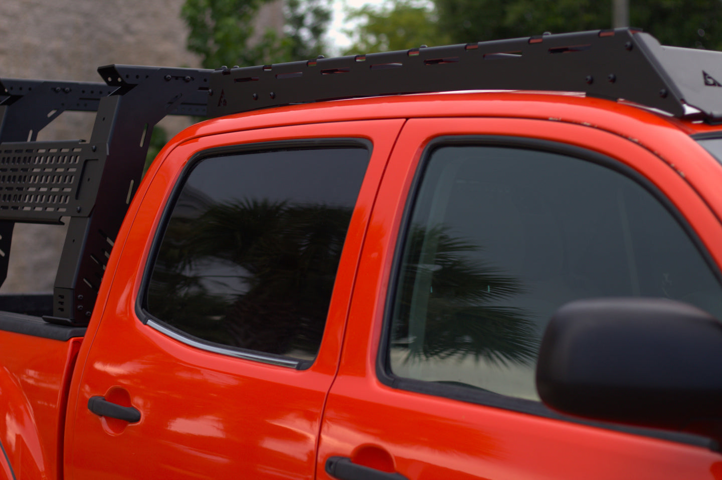 Premium aluminum roof rack for Toyota Tacoma 2nd and 3rd Gen models (2005-2023) designed for Double Cab / CrewMax trucks.