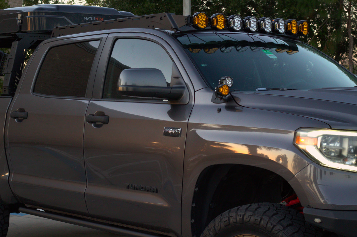 Included mounting hardware for AEGON Toyota Tundra roof rack for a secure and easy installation.