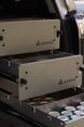 Premium two-tone grey and black microtextured powder-coated drawer for van conversions and expedition platforms.