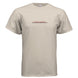 Back view of the heavyweight Ultra Cotton overland t-shirt from Aegon Ironwork. - SAND - FRONT