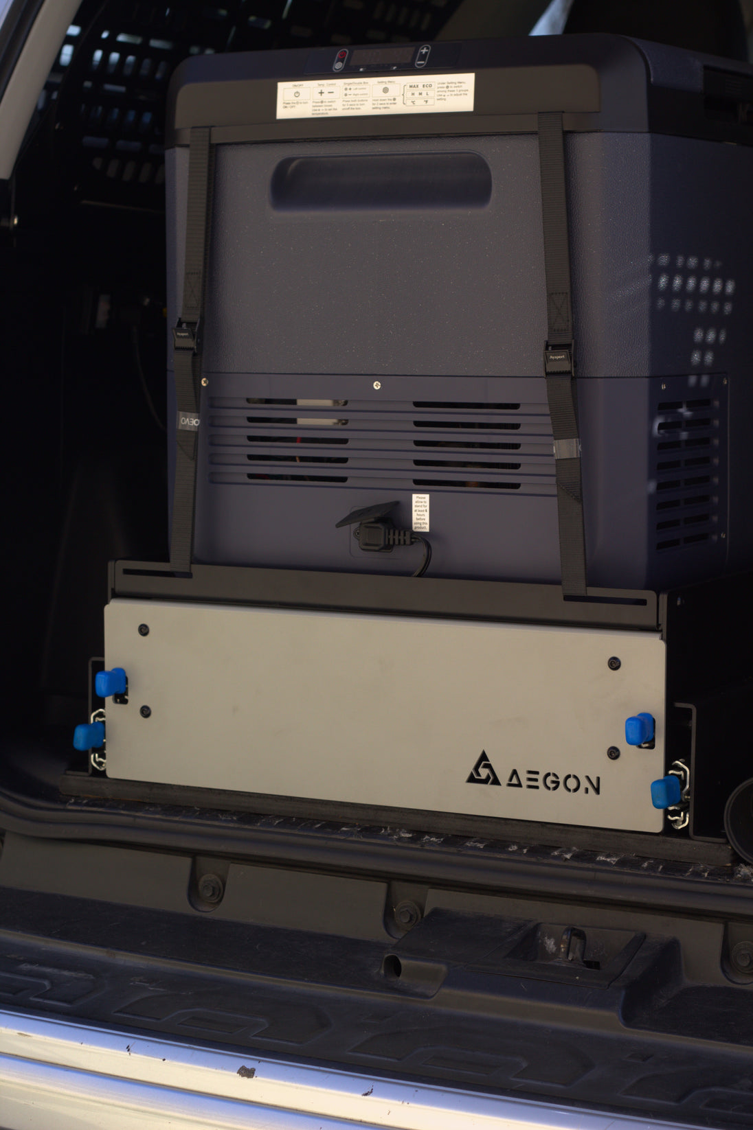 35-inch deep universal fridge slide and storage drawer combo for mid-size and full-size overlanding vehicles.